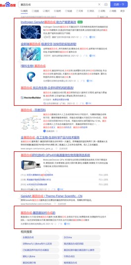 SEM广告展示位截图