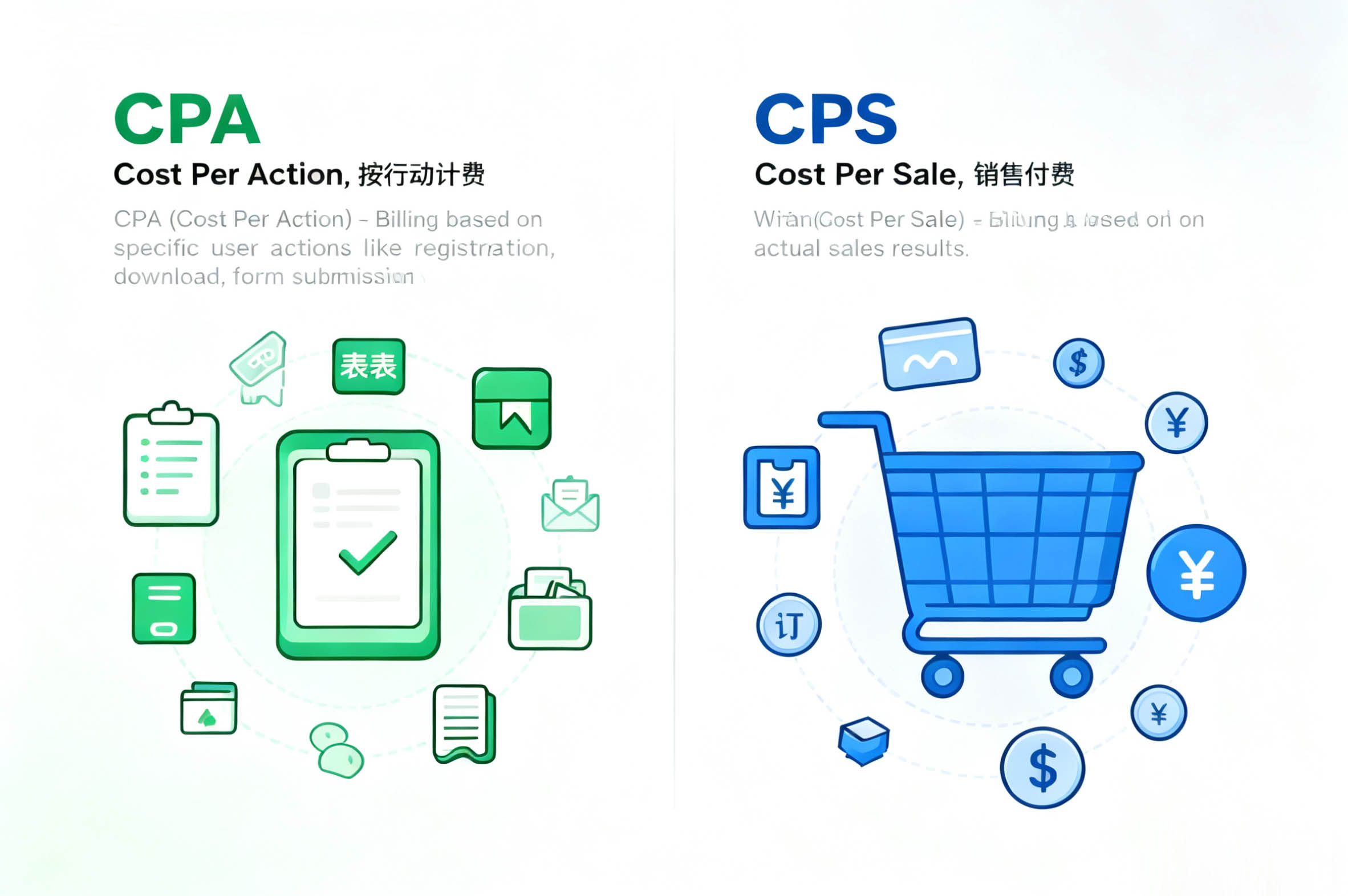 CPA和CPS是什么意思？定义、区别与投放选择全解析 